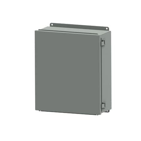 Wiegmann Quick Release Latch Electrical Enclosures, 14 in H, 6 in D, 12 in W, 12, Carbon Steel B141206CHQR